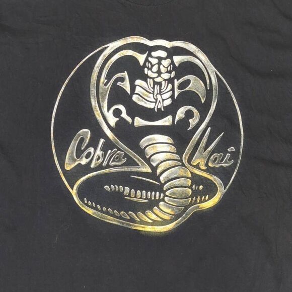 Fifth Sun Men’s 2XL XXL Karate Kid Cobra Kai Short Sleeve Black T-Shirt - Picture 2 of 5